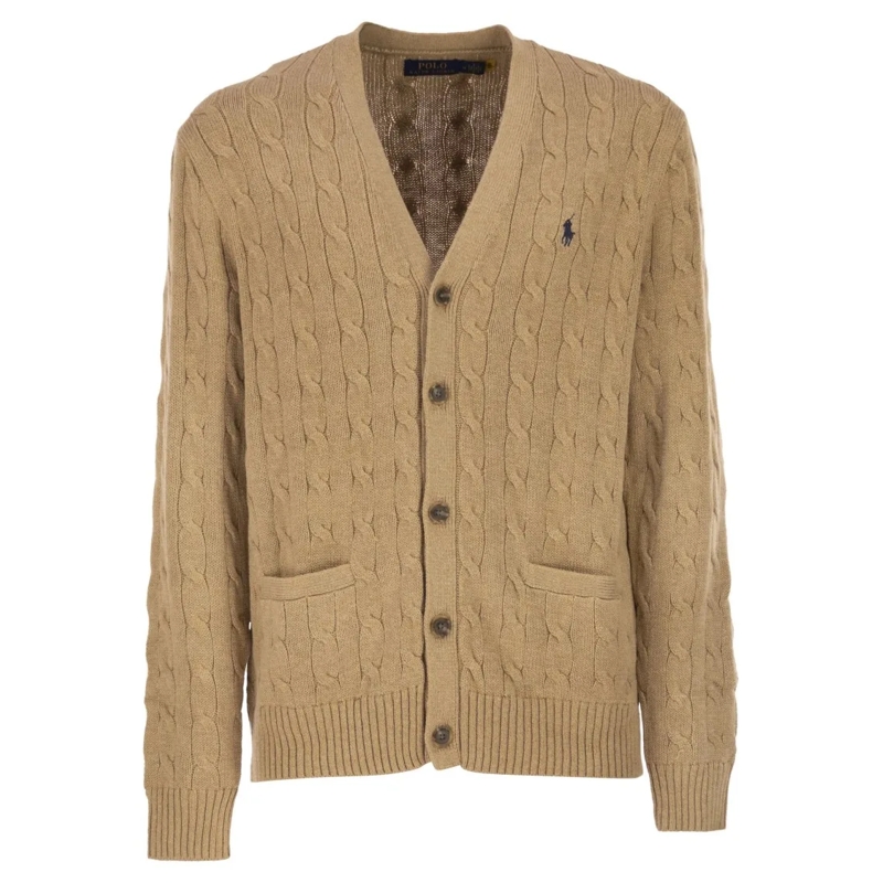 Polo Ralph Lauren Cardigan Cotton Cable Knit Cardigan Neutrals