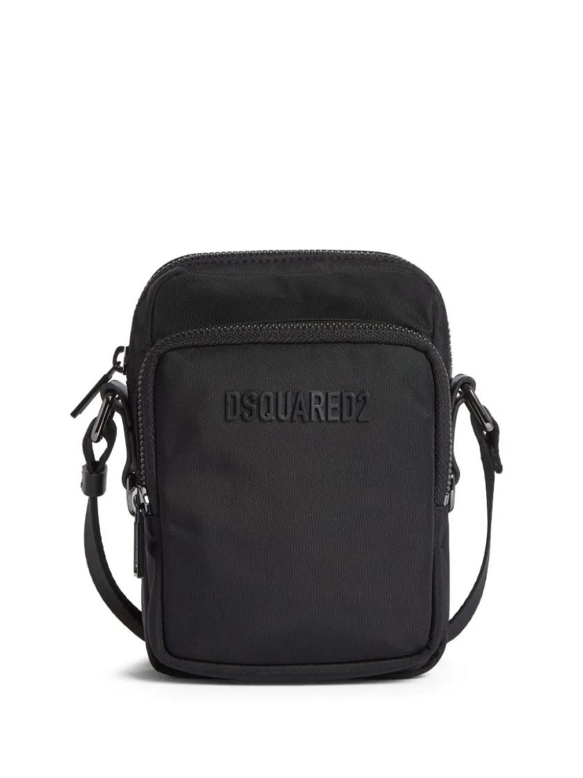 Dsquared2 Crossbody Bags - Logo-Lettering Messenger Bag - Gr. unisize - in Schwarz - für Damen