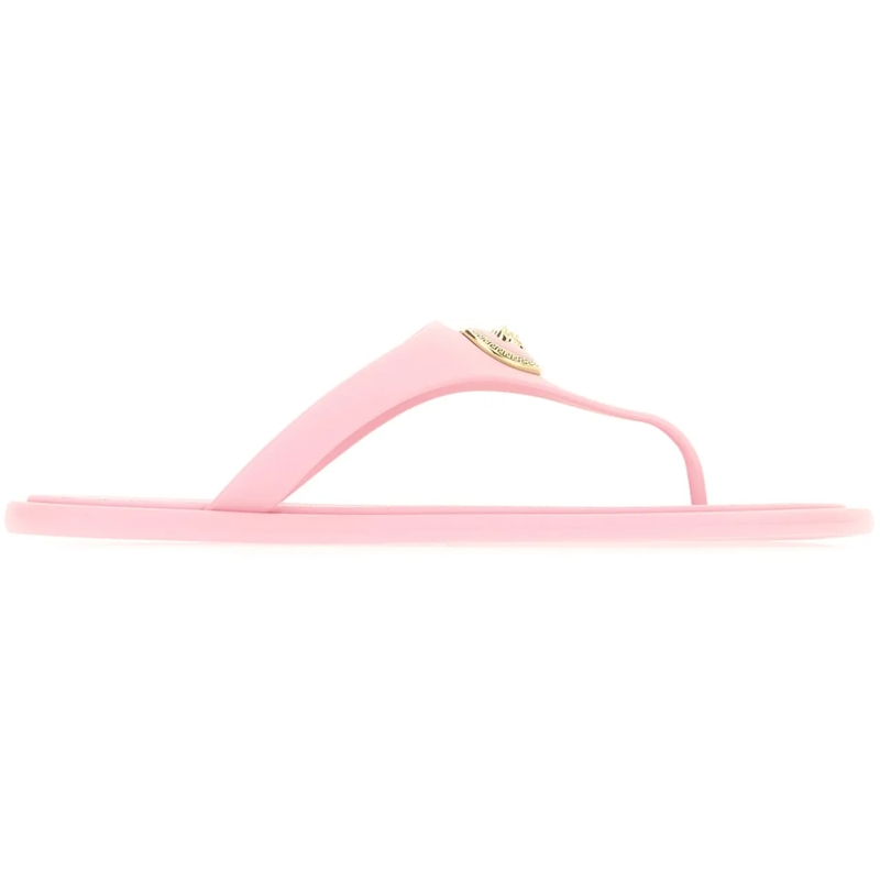 Versace Slides Versace Pink rubber thong sandals rose