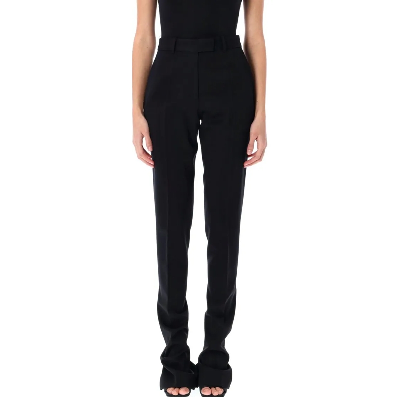 The Attico  Tailored Low-Waisted Trousers Black