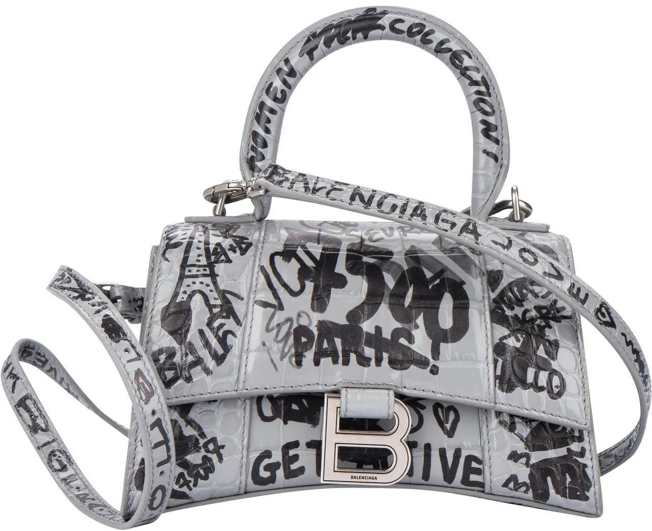 Balenciaga Crossbody Bags - Balenciaga Graffiti Hourglass XS Handbag - Gr. unisize - in Bunt - für Damen