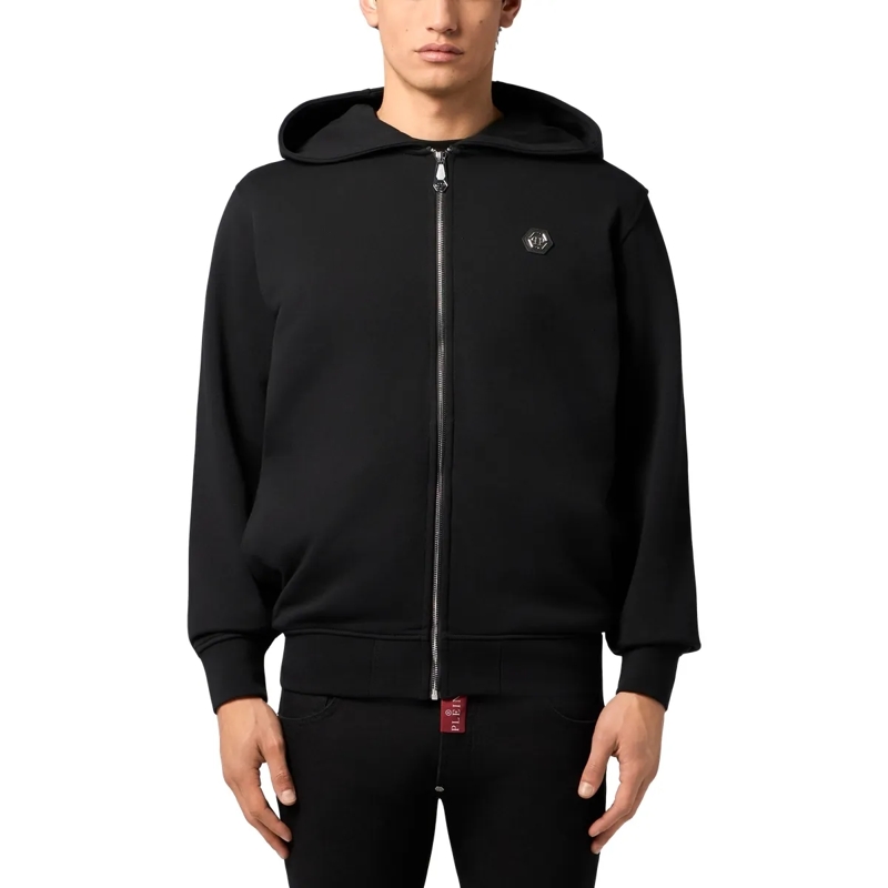 Philipp Plein Top Zip Hoodie Basic schwarz(Image 3)