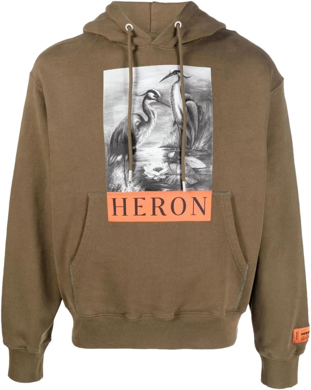 Thumbnail - Heron Preston - Heron Bw Logo Hoodie - Größe M - grün