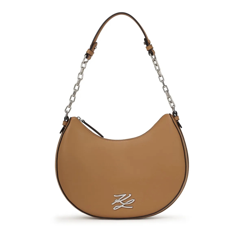 Karl Lagerfeld Schultertasche K/AUTOGRAPH MOND-SCHULTERTASCHE braun