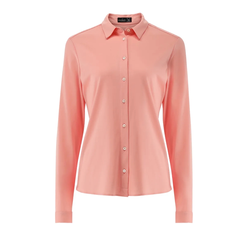 VAN LAACK Bluse Bluse Modern Fit Uni koralle