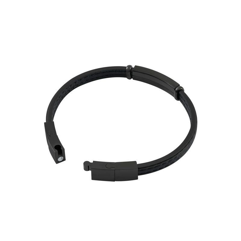 Police Armband Armband Recall- Herrenarmband- Farbe: schwarz- schwarz(Image 3)