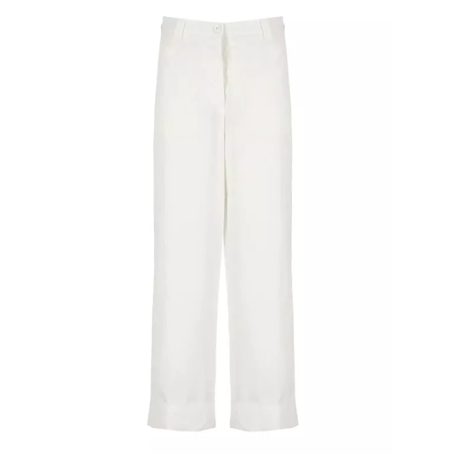 Dries Van Noten White Cotton Pants White 