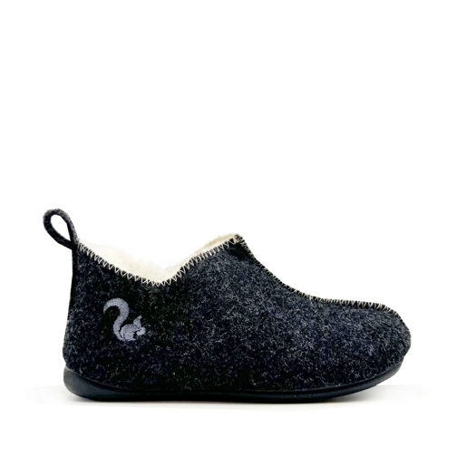 thies Pantoufle thies 1856 ® Kids Wool Slipper Boot dark grey (K) grau