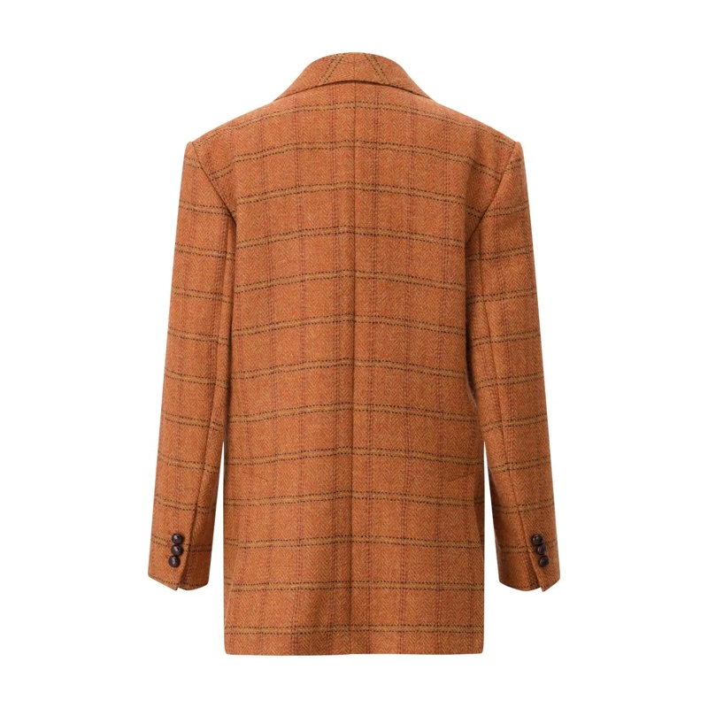 WEEKEND Max Mara Blazer Karierter Blazer Mintea orange