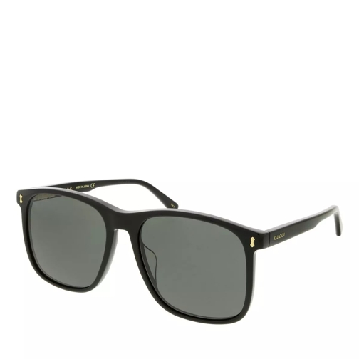 Gucci GG1041S-001 57 Sunglass Man Acetate Black-Black-Grey Sonnenbrille