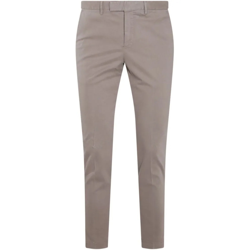 Pt Torino Chino Tailored Gray Trousers With Refined Fit Grey