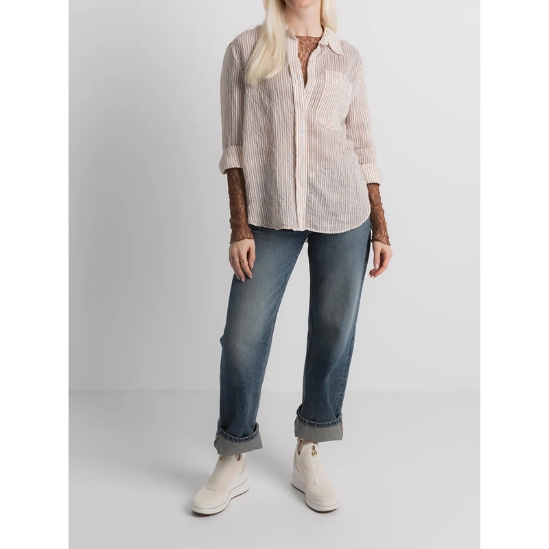 MICHAEL Michael Kors Low-Top-Sneaker Emmy Wedge Zip Slip On Vanilla Mlti(Image 2)