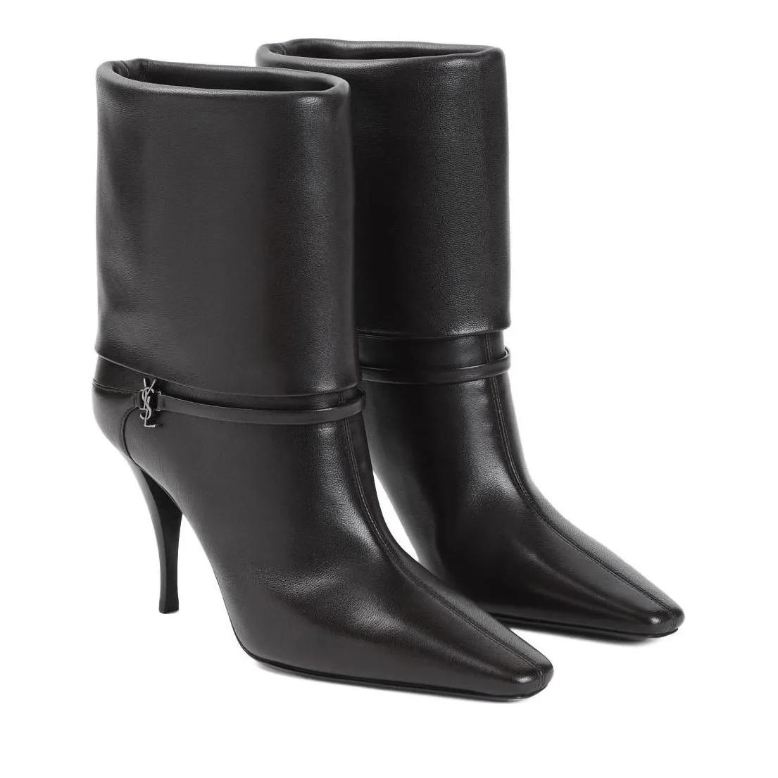 Saint Laurent Stiefel - Vicky Bootie 90 - Gr. 37 (EU) - in Schwarz - für Damen