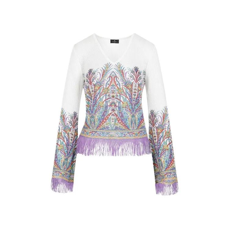 Etro - White Viscose Top - Größe 42 - weiß