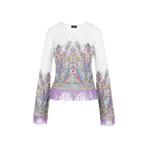 Etro White Viscose Top White Camicette