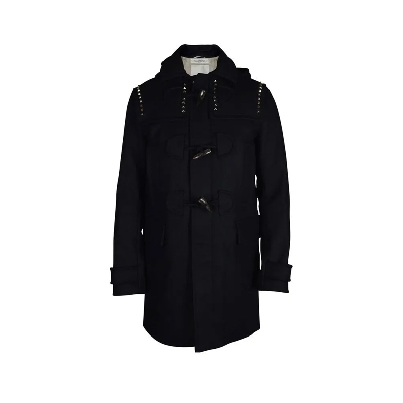 Valentino Garavani Parka Coat Rockstud Untitled Black