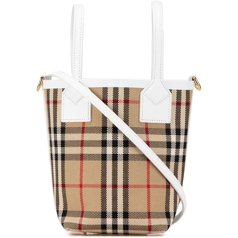 Burberry Tote Mini House Check Canvas London Tote braun