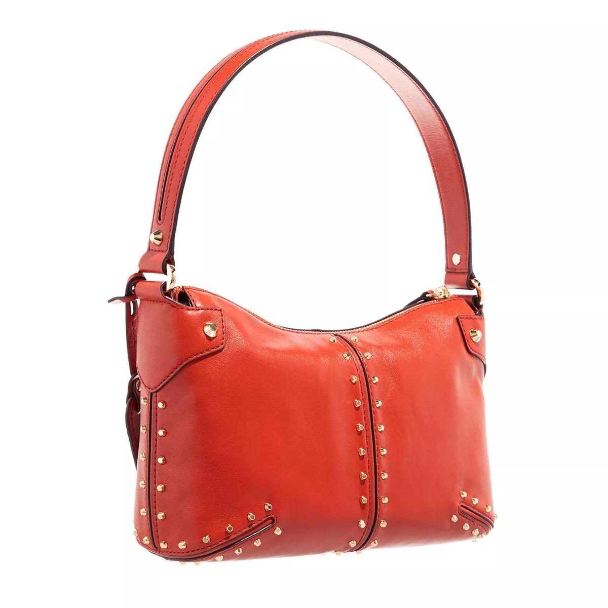 Michael kors red deals studded bag