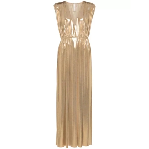 Norma Kamali  Long Golden Dress Gold