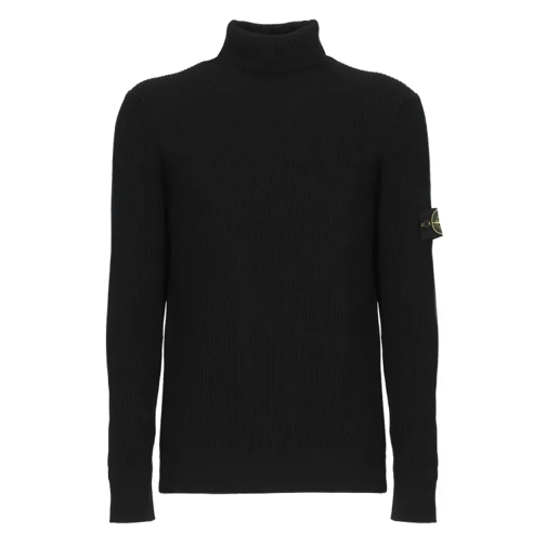 Stone Island  Sweater With Logo Black