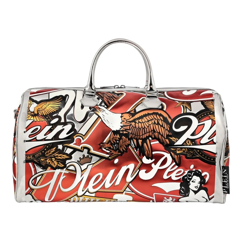 Philipp Plein Weekender Medium Reisetasche rot