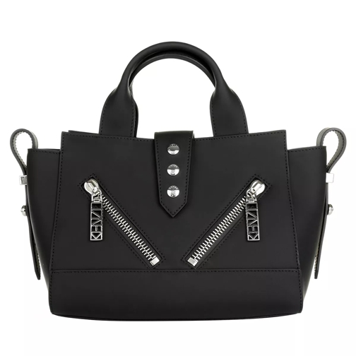 Kenzo Gommato Shiny Handle Bag Black Borsetta