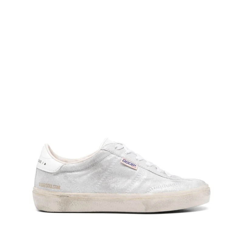 Golden Goose Low-Top-Sneaker Low-Top Silver Sneakers White