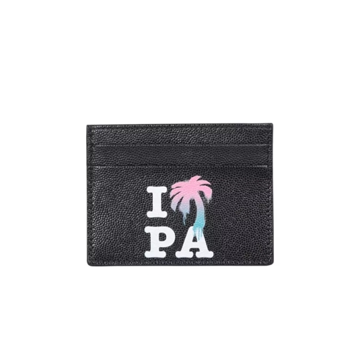 Palm Angels Graphic Print Black Cardholder Black Porte-cartes