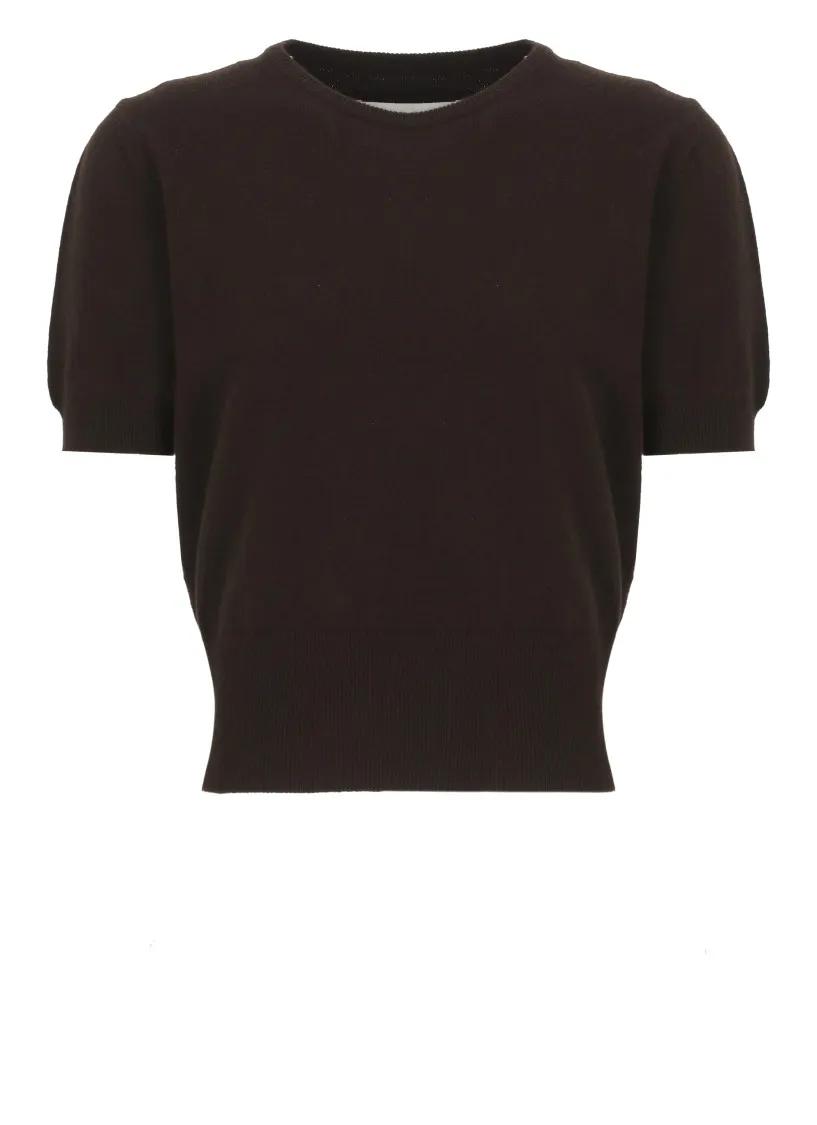Thumbnail - Maison Margiela - Brown Virgin Wool Sweater - Größe S - braun