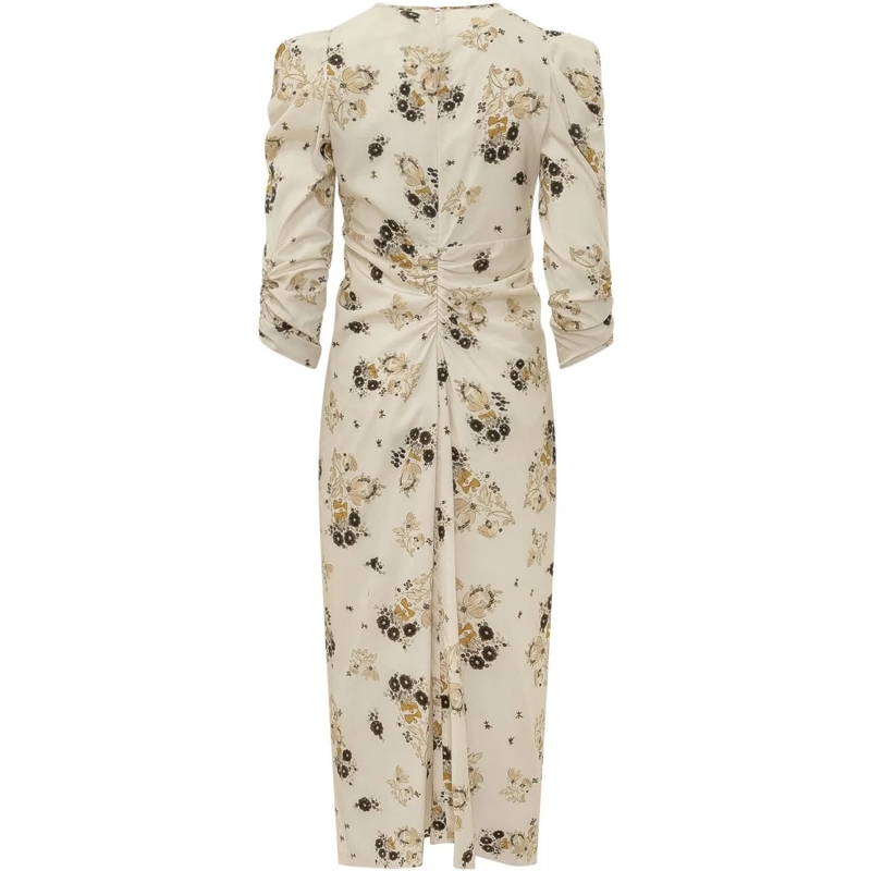 Isabel Marant Maxikleid Albini Abito Midi Drappeggiato weiß(Image 2)