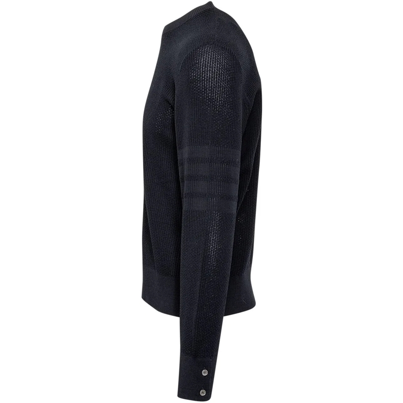 Thom Browne  Maglia 4Bar in Lana Vergine schwarz(Image 3)