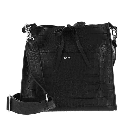 Abro Crossbody Bag RAQUEL medium  Black/Nickel Cross body-väskor