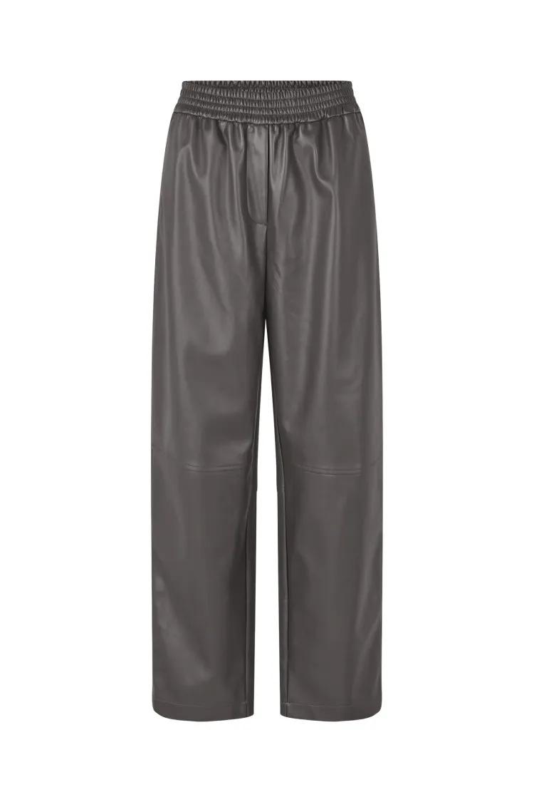Thumbnail - Samsøe Samsøe - Loose Fit Grey Trousers With Elongated Leg - Größe L - grau