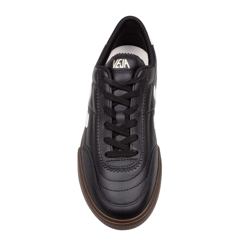 Veja Lage-top sneaker Panenka Low-Top Leather Sneakers With Textured Sol Grey