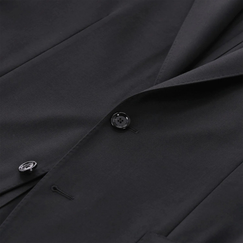 Lardini Anzugkombination Zweiteiliger Anzug aus Schurwolle schwarz(Image 9)