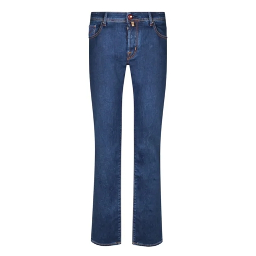 Jacob Cohen  Blue Five-Pocket Denim Jeans Blue