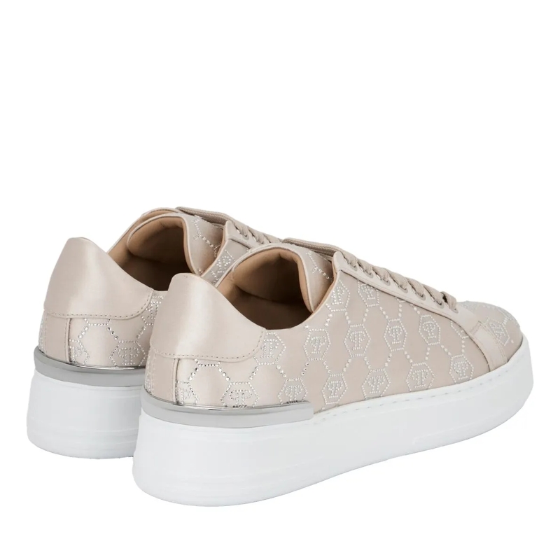 Philipp Plein Low-Top-Sneaker Entdecken Sie die Einzigartigkeit dieser funkelnde beige(Image 2)