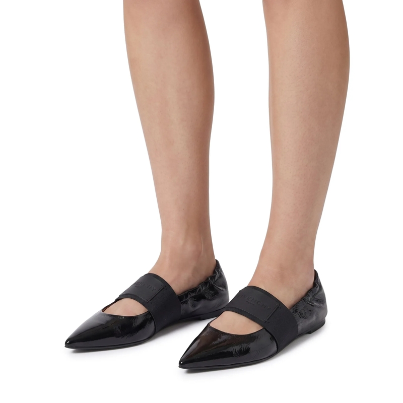 Givenchy Schnürschuhe Ballerinas aus Kalbsleder schwarz(Image 2)