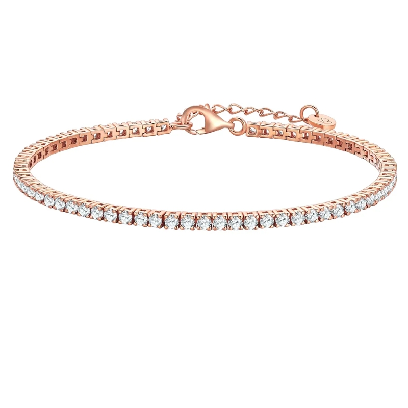 Glanzstücke München Armband Sterling Silber Armband Zirkonia rosegold