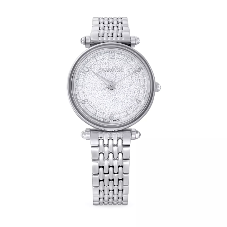 Swarovski Crystalline Wonder watch Swiss Made Metal bracelet Silver tone Quartz Horloge