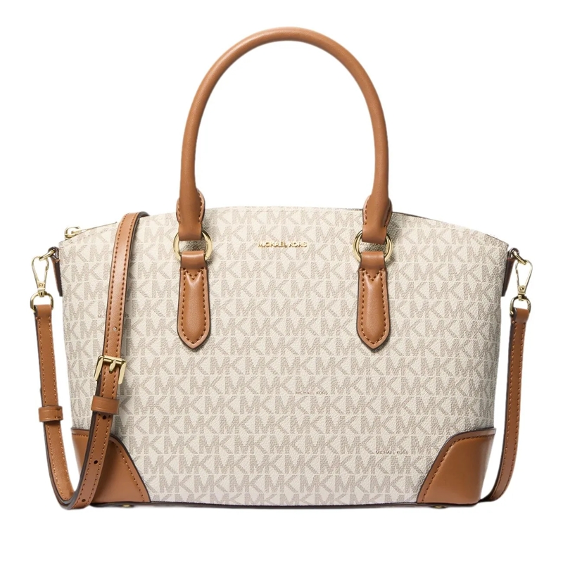 MICHAEL Michael Kors Cartable Murphy Md Ew Dome Satchel Vanilla/Acrn