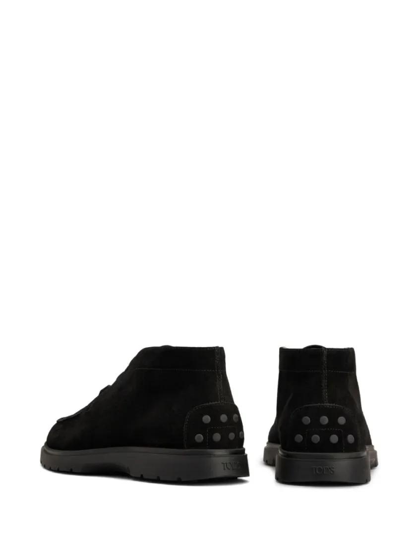 Thumbnail - Tod's Loafer - Black Suede Flat Shoes - Gr. 7 - in Schwarz - für Damen