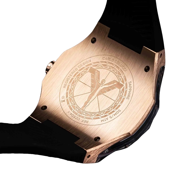 Carlo Colucci Automatikuhr Quarzuhr CC504-1 schwarz(Image 5)