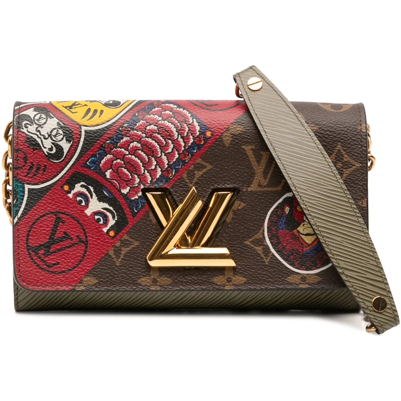 Louis Vuitton Sac à bandoulière Kansai Yamamoto Monogram and Epi Kabuki Twist Wall braun