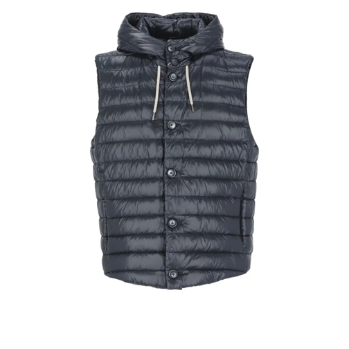 Herno Donzen jassen Blue Padded And Quilted Vest Blue