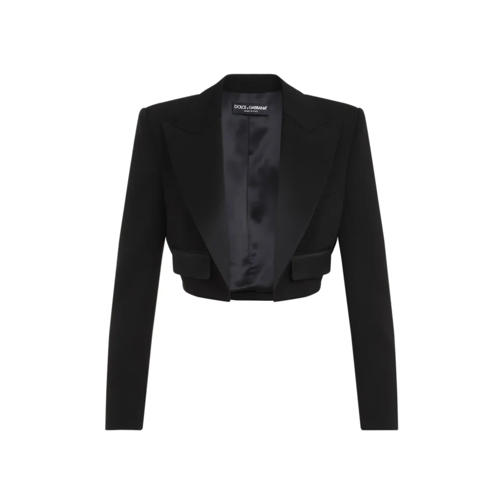 Dolce&Gabbana Black Virgin Wool Jacket Black Blazer