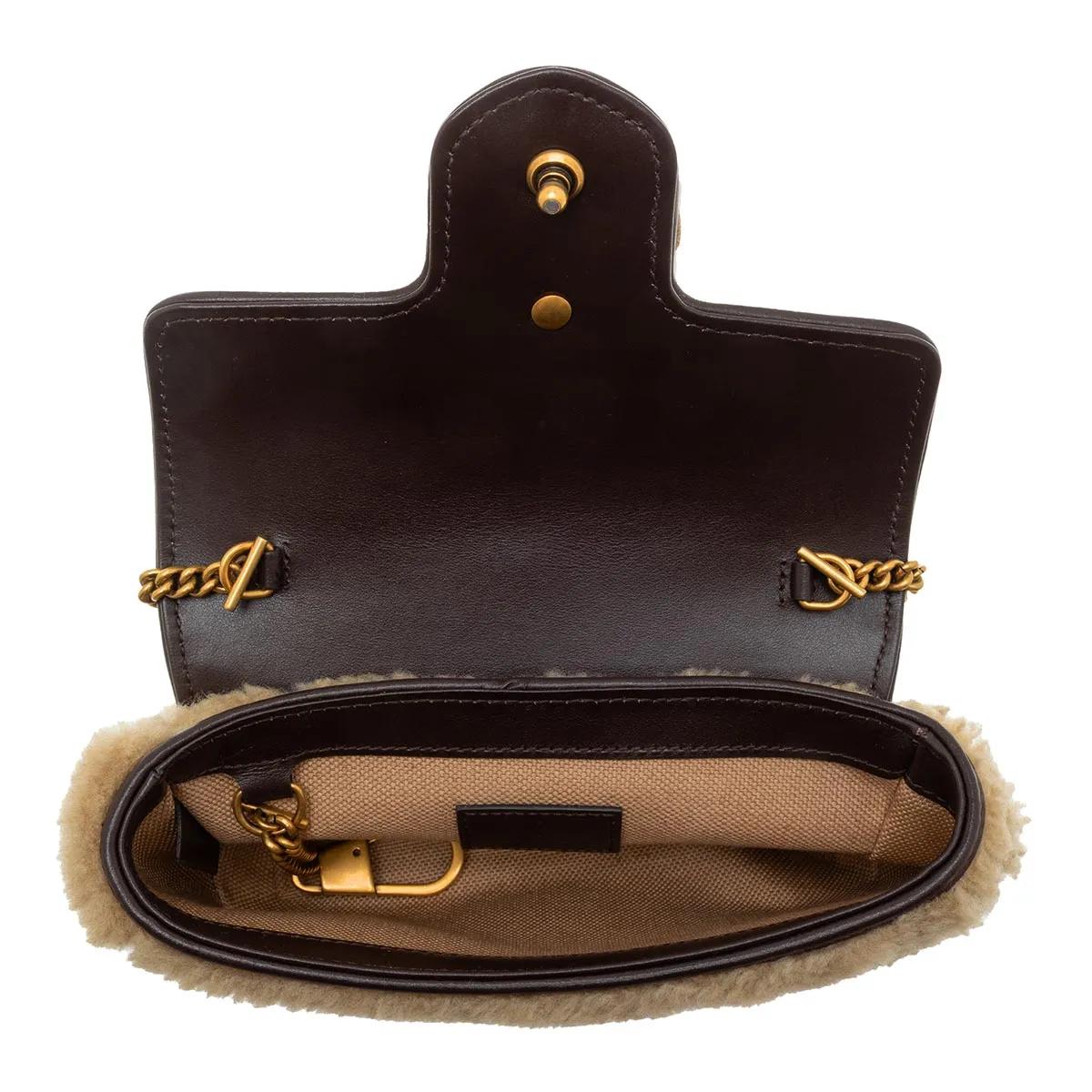 Gucci Shoppers & Totes Mini Gg Marmont Crossbody Bag in beige