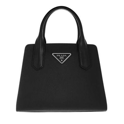 Prada Handbag Saffiano Leather Black Cartable