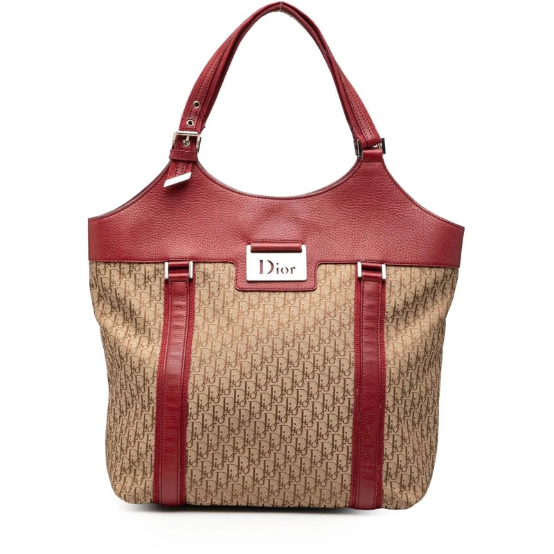 Christian Dior Shopper Diorissimo Trotter Canvas Street Chic Tote braun