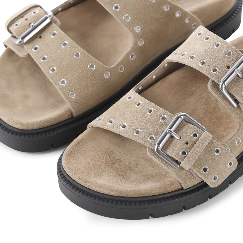 Copenhagen Schnürschuhe Sandalen CPH702 aus Veloursleder braun(Image 3)